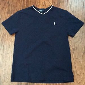 Ralph Lauren/Polo. Boys navy blue tee.